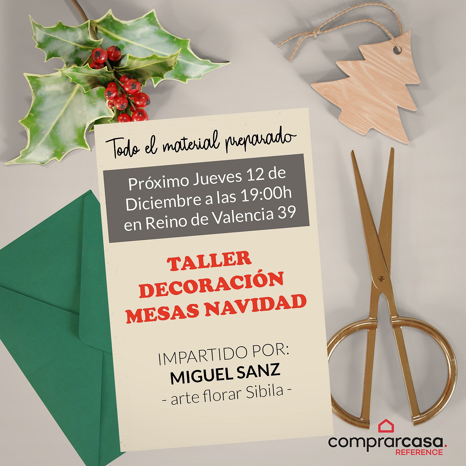 Decoraci&oacute;n mesas navidad